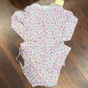 Little Snuggles Bamboo Women’s Halloween Long Sleeve Pajama Set XS NWT